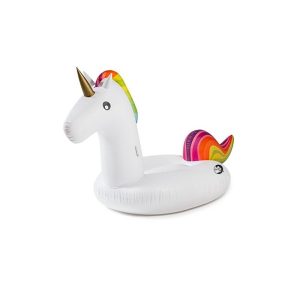 Flotador Vaso Unicornio Bebidas Latas Piscina Playa Verano Blanco